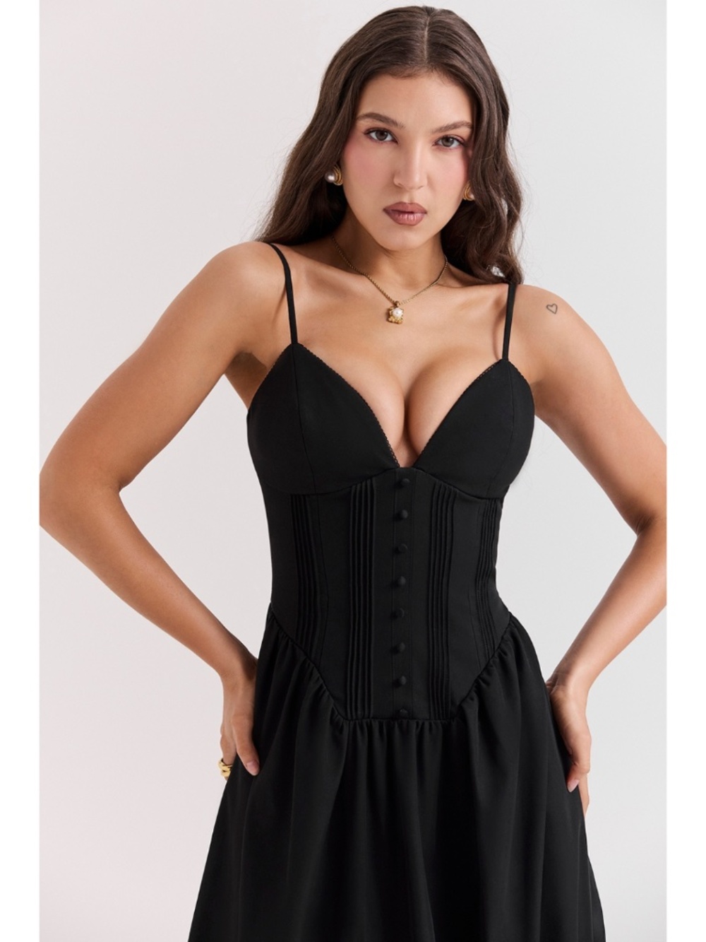 NEW House of CB Lova Dress Black Large - Picture 5 of 15